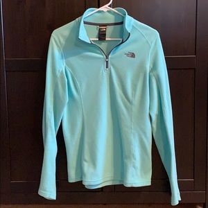 Light blue The North Face quarter zip